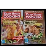Easy Home Cooking Cookbook Lot Of 2 Thanksgiving Holiday Slow Crockpot D... - $9.90