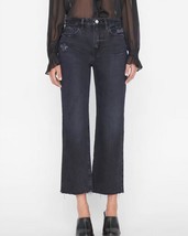 Frame le jane crop jeans in Inkwell Rips - size 31 - £93.98 GBP