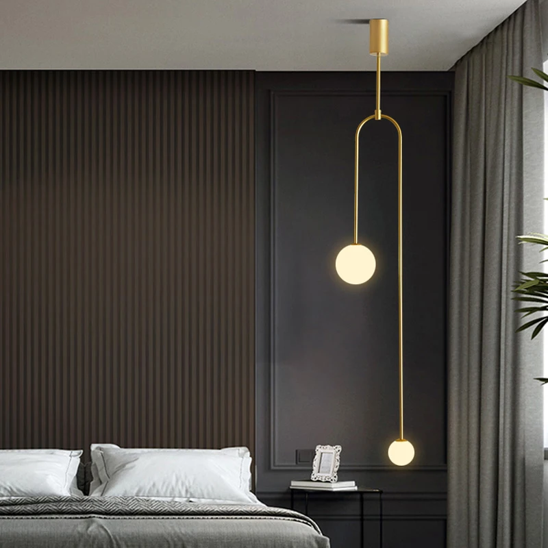 Northern Europe Pendant Lamp Bedroom Bedside Dining Room Chandelier Mini... - $101.06
