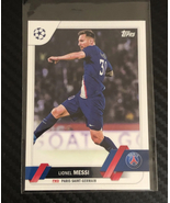 TOPPS MESSI TOPPS UEFA CC 22/23 VARIACION DE IMAGEN S LIONEL MESSI N°1 C... - £82.62 GBP