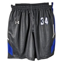 Kids Black Soccer Shorts #34 Under Armour Youth Size Medium Short Pants - $19.99