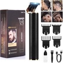 Men&#39;S Professional Hair Trimmer Cutting Cordless Zero Gapped T-Blade Trimmers - £35.37 GBP