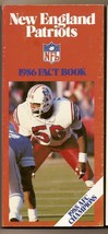 1986 New England Patriots Media guide NFL Football - $24.04