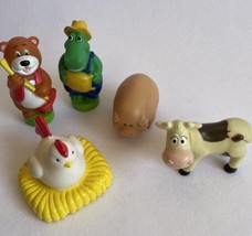 Baby Genius Learning Barn Playset Characters Chicken Cow Pig Bear Alligator - £6.74 GBP