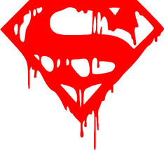 Vinyl Decal Window Sticker For Death of Superman DC Comics Superhero - £2.52 GBP+