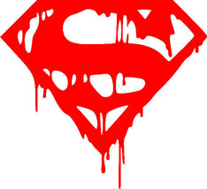 Vinyl Decal Window Sticker For Death of Superman DC Comics Superhero - £2.53 GBP+