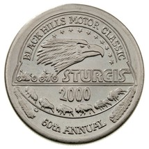2000 Sturgis Rally &amp; Races 60th Aniversario Commerative Medallón - $49.48