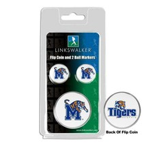 Memphis Tigers Flip Coin and 2 Golf Ball Marker Pack - £11.25 GBP