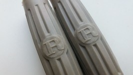 NOS 1 Pair 4&quot; Length Bicycle Handlebar Grips R Grey Fit Raleigh Rudge Humber Etc - £27.52 GBP
