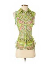 Anthropologie Yoana Baraschi Size XS Sleeveless Blouse Top Paisley Multi - £35.03 GBP