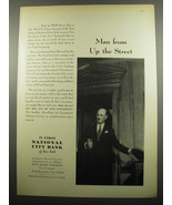 1955 First National City Bank of New York Ad - Man from up the Street - £14.55 GBP