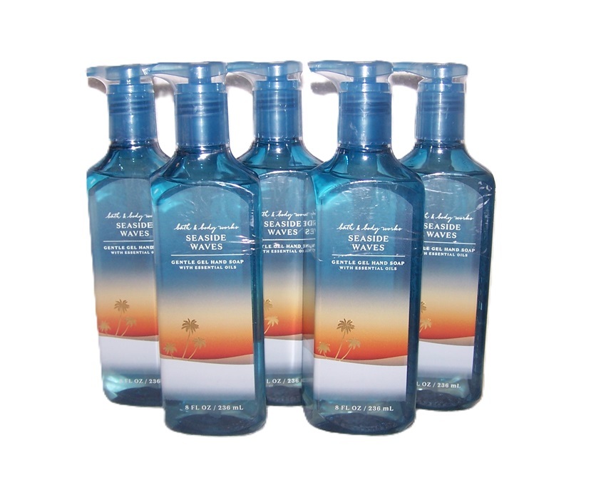 Bath & Body Works Pacific Coastline Gentle Gel Soap 8 oz - Lot of 5