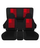 40-20-40 Front and Solid Rear seat covers fits 1999 gmc 6500 topkick  bl... - €145,97 EUR