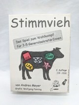 German 2nd Edition Stimmvieh Voting Cow Political Card Game Complete 138/200 - £19.59 GBP