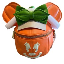 Disney Loungefly Minnie Jack-O-Lantern Pumpkin Glow in the dark Crossbod... - $1,845.35 MXN