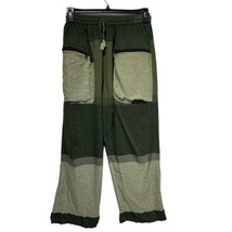 nepal cotton drawstring pants zip pockets yoga festival patchwork - $29.70
