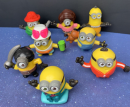 Lot of 8 Minions 2019 McDonalds Happy Meal Toy Figures - £7.86 GBP