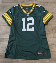 AUTH Nike NFL On Field Green Bay Packers Aaron Rodgers #12 Football Jersey Sz M - £53.23 GBP