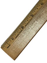 Falcon Wood 15&quot; Inch Vintage with Metal Edge Ruler from Auburn Maine Made in USA - £15.78 GBP