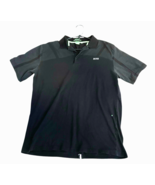 HUGO BOSS POLO MEN XL PADDY Reflective TAPE Back Moisture Manager Black - $58.40 CAD