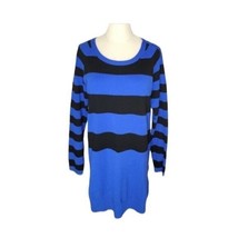 Lolë Striped Color Block Recycled Material Scoop Sweater Dress Tunic Medium - £11.61 GBP