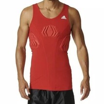 *NEW* Adidas Sz XL Basketball Men’s Padded Tank Red Techfit Compression ... - £31.25 GBP