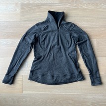 Lululemon Think Fast Pullover - Size 12 - Black Herringbone Pattern - $1,386.41 MXN