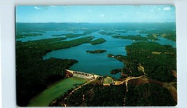 Aerial View Postcard Lake Hamilton Hot Springs National Park, Arkansas - £4.64 GBP
