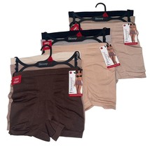 Skinnygirl Shaping Shorts Seamless Girl Short Targeted Tummy Control 3 Pair 7016 - $45.97