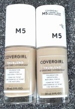 COVERGIRL TruBlend Liquid Foundation M5 Caramel Beige (2pack) New! - $285.40 MXN