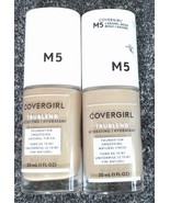 COVERGIRL TruBlend Liquid Foundation M5 Caramel Beige (2pack) New! - $285.40 MXN