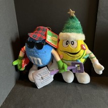 Vintage Winter Blue &amp; Yellow M&amp;M Plush 10 Inches - £14.89 GBP