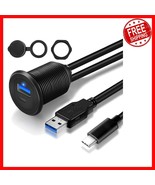 Flush Mount Type C &amp; USB 3.0 Cable for Car, Boat, Motorcycle - LED Indic... - €26,68 EUR