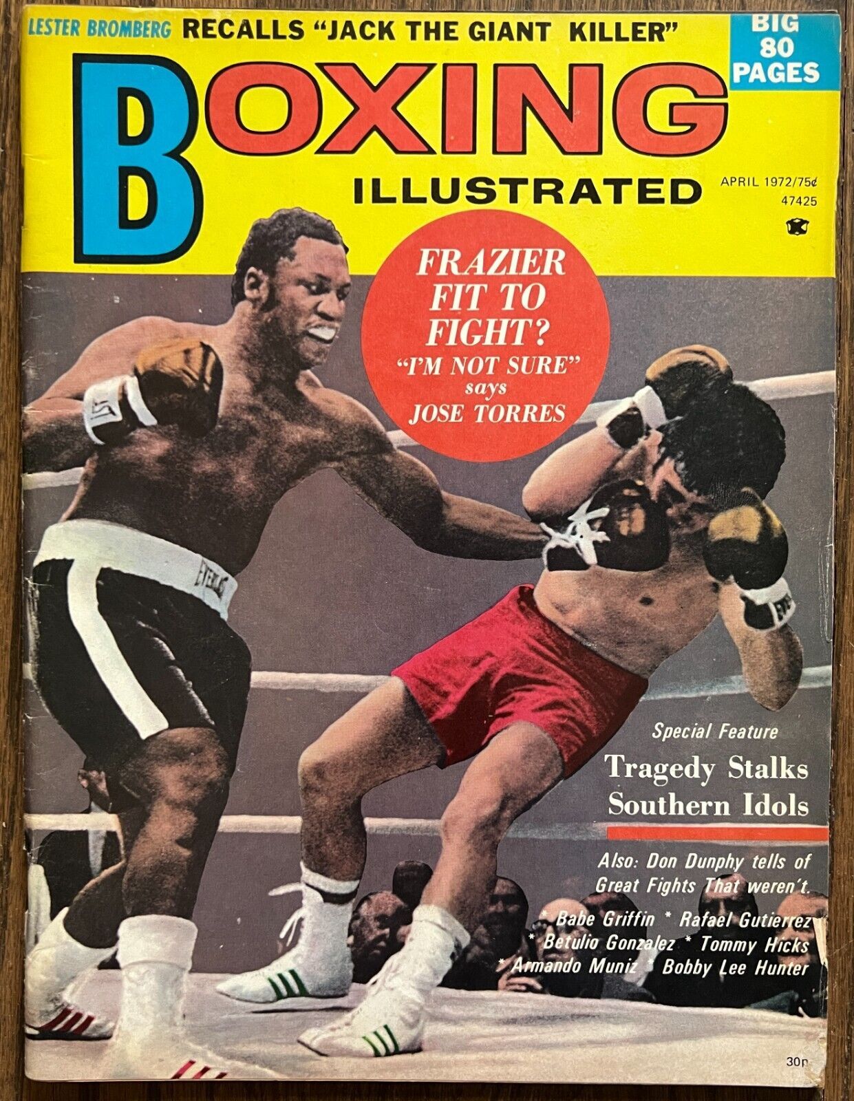 *BOXING ILLUSTRATED (April 1972) Joe Frazier Vs. Jose Torres, Jack Demps... - $9.95