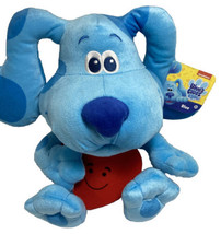 Blues Clues And You Blue Dog Plush With Red Heart 2020 Nickelodeon 14 In... - $13.23