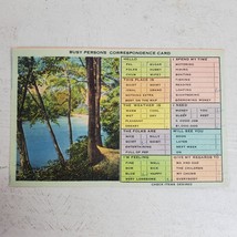 Vintage 1942 Postcard Busy Person Correspondence Card POSTED Ephemera - $11.30