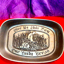 Pewter Wilton bread tray~Give us this day - £14.74 GBP