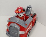 Paw Patrol Marshall Dalmatian figure fire truck engine Spin Master Nicke... - $8.90