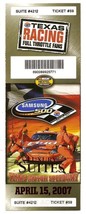 2007 Samsung 500 Nascar Race Full ticket Jeff Burton Win - £26.58 GBP