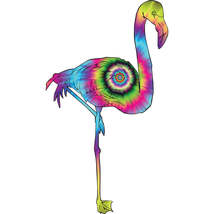 Color Burst Standing Flamingo Vinyl Decal 6 inches high - £7.87 GBP+