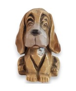 Vintage Blow Mold Basset Hound Dog Coin Bank MCM Kitsch Plastic Made Hon... - $19.99