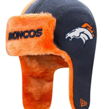 NWT new era Denver Broncos trapper Cap hat beanie NFL beanie helmet head - £34.27 GBP