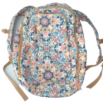 Vera Bradley Women&#39;s Cotton Large Travel Backpack  Laptop Enchanted Mandala - £47.75 GBP