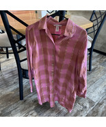 Victorias Secret Flannel Sleep Shirt Nightie Nightgown Size Medium Pink ... - $24.99