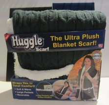 Huggle Scarf Charcoal Gray The Ultra Plush Blanket Scarf One Size Fits All NEW - £15.10 GBP