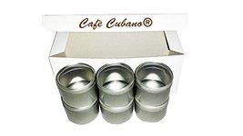 Food Grade Round Tin Container Set (6 Pieces) 4 Oz with Clear Top Lid Co... - $16.99