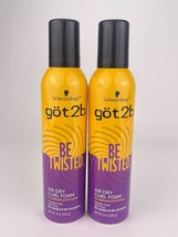 Schwarzkopf Got2B Be Twisted Air Dry Curl Foam Flexible Hold Mousse Lot Of 2 - £20.83 GBP