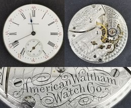 American Waltham Watch Co.  &quot;Seaside&quot; movement face hands 1898 6s 15j po... - $41.14 CAD