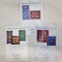 Jean Boyd - Happy Memories Quilt Patterns - Pop-Out Picture LOT OF 3 # 1... - $11.57