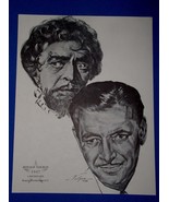 Ronald Colman Academy Award Portrait Print Vintage 1962 Volpe A Double Life - $227.89 MXN